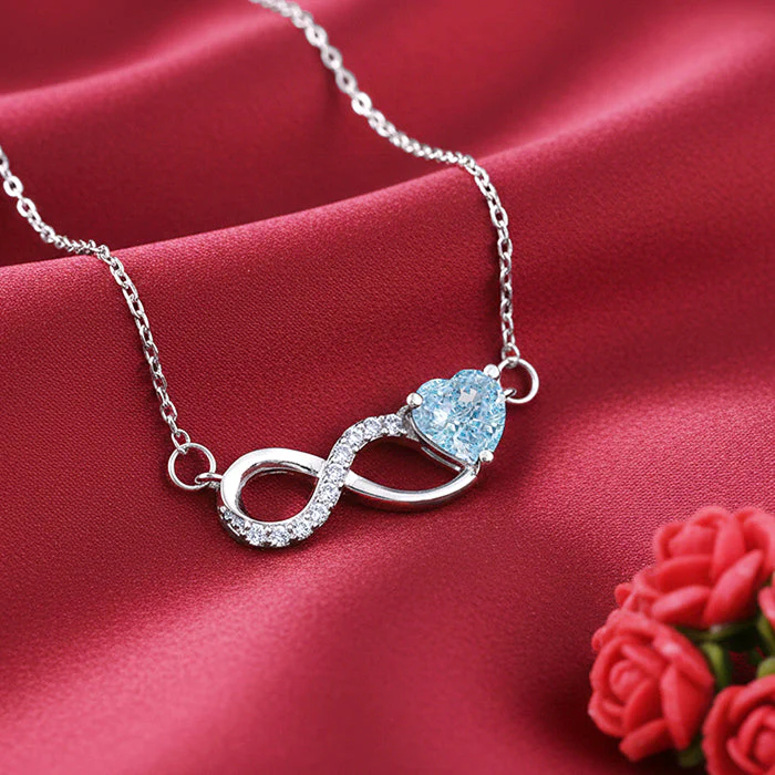 Silver Looped in Love Necklace